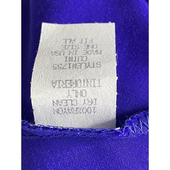 NWT Karen T Design Womens OS Sleeveless Halter Blue Full Length Casual Dress - Picture 7 of 8